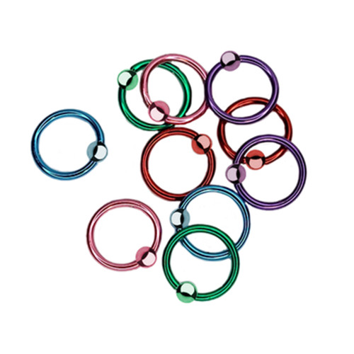 PVD Plated Captive Bead Rings PVD Plated Captive Bead Rings