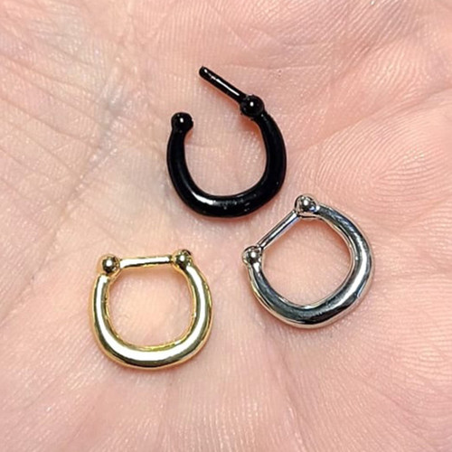 16G U Shape Septum Clicker Hoops Nose Piercings Jewelry