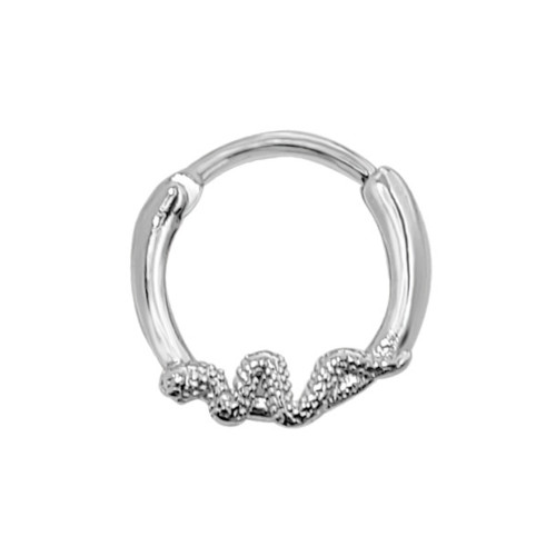 Snake Hinged Clicker Septum Ring Piercing