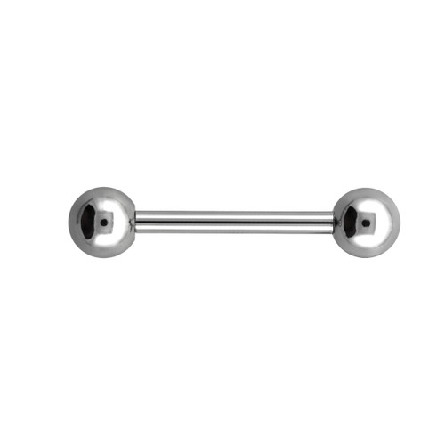 Sterilized  Straight Barbell Nipple Ring Ethylene Oxide Gas 316L Surgical Steel 14 Gauge with 4mm Balls