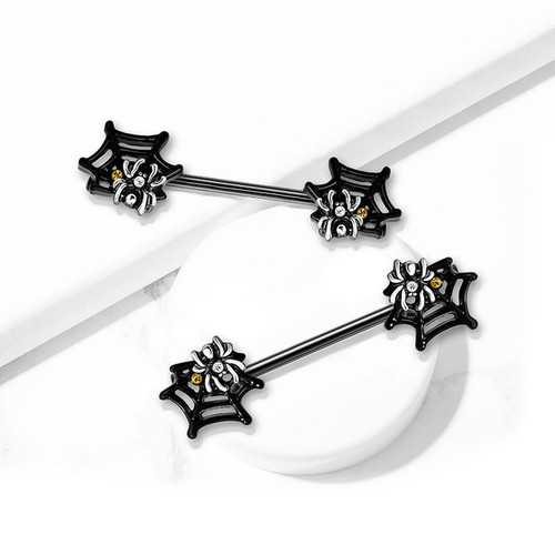 Spiderweb Nipple Barbell