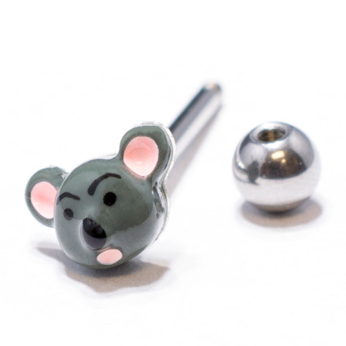 14G Mouse Head Tongue Rings