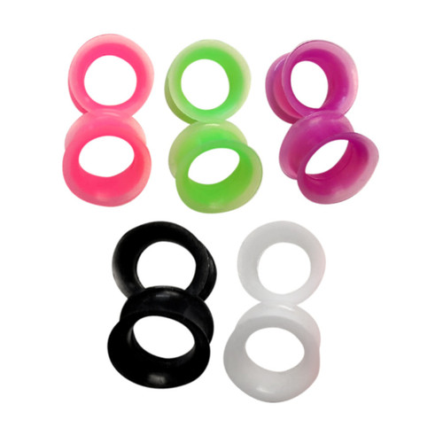 Thin Silicone Ear Tunnels Thin Silicone Ear Tunnels