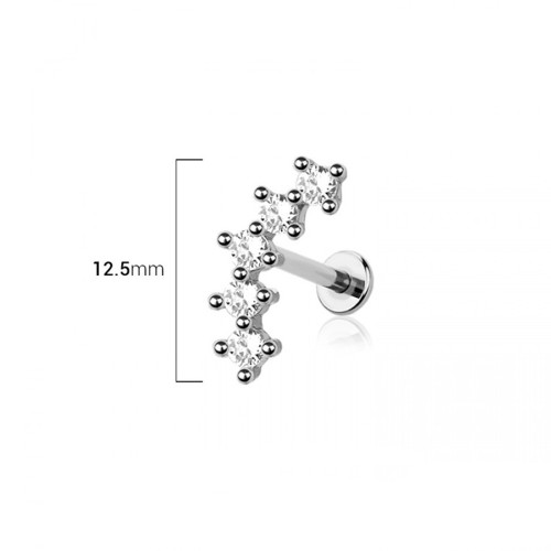 Cluster CZ Earrings Studs