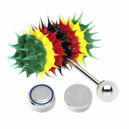 Spikes Vibrator Tongue Barbells