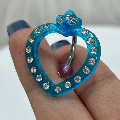 CZ Belly Button Ring