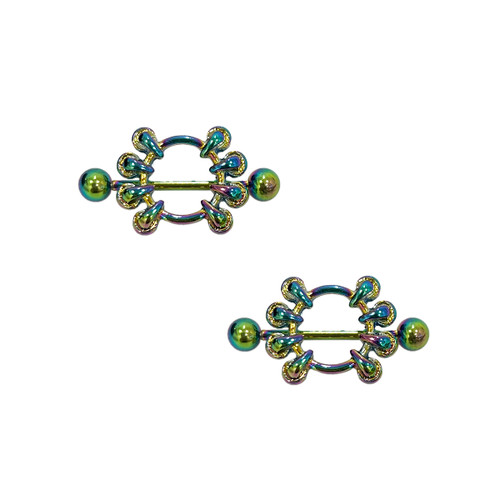 Rainbow Nipple Shield Ring Rainbow Nipple Shield Ring