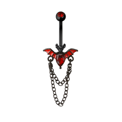 Vampire Bat Belly Button Ring