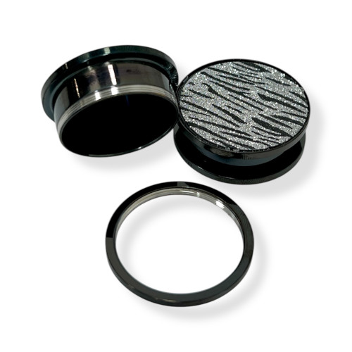 PVD Black Zebra Ear Plugs