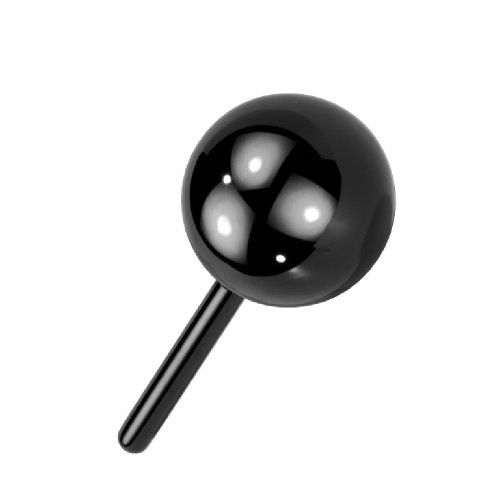 PVD Black Titanium Push In Threadless Ball Replacement Body Parts
