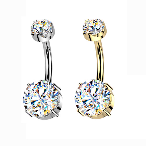 Moissanite Belly Button Rings