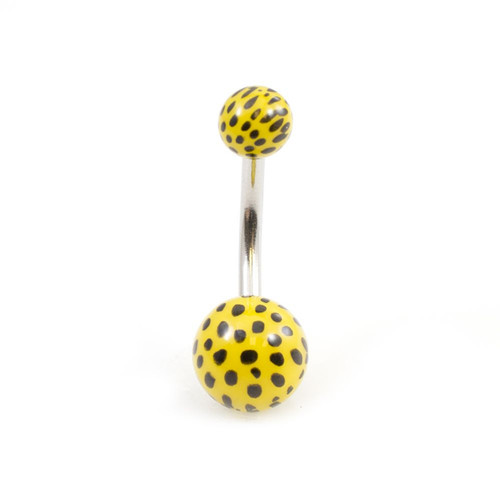 Leopard Ball Belly Button Ring