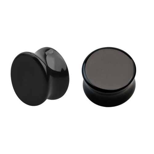 Onyx Stone Double Flare Plugs