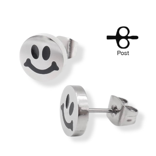 Smiley Face Studs Earrings