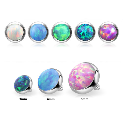 Titanium Opal Dermal Anchor Tops