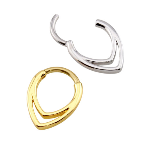 Double Lined Teardrop Hinged Segment Rings