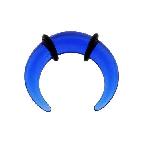 Blue Acrylic C Shaped Tapers Septum Pincher