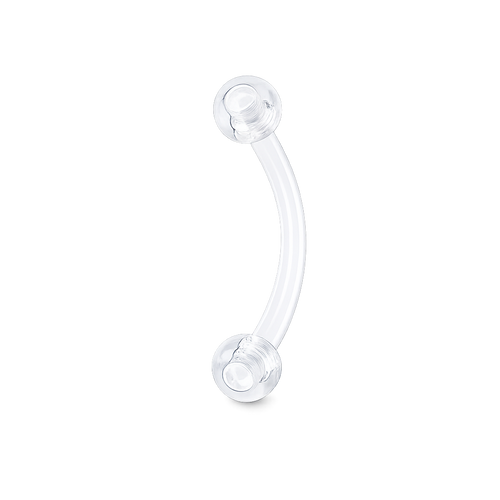Ball Tops Flexible Eyebrow Retainer Curved Barbells