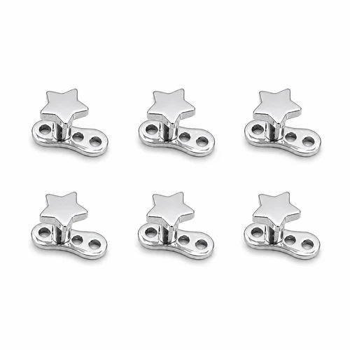 Titanium Flat Star Tops Dermal Base