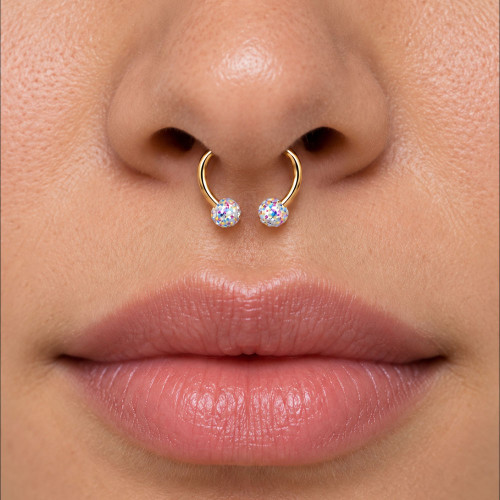 Ferido Ball Gem Magnetic Fake Nose Hoop Septum Ring
