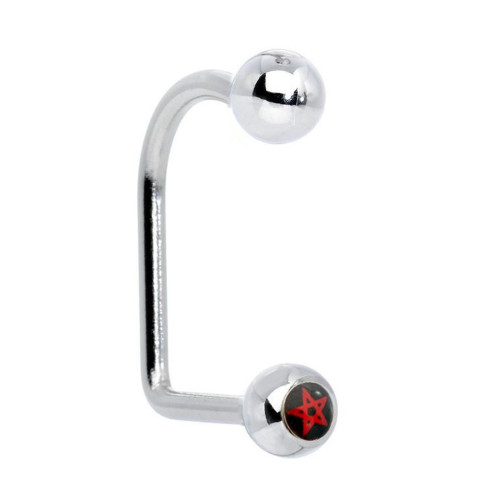 Anarchy Logo Lippy Loop Labret Lip Piercings