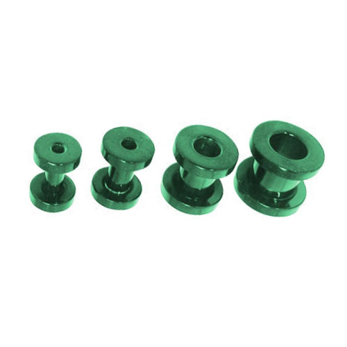 PVD Green Screw Fit Flesh Tunnels PVD Green Screw Fit Flesh Tunnels