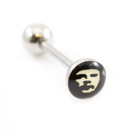 Che Guevara Tongue Barbell Rings