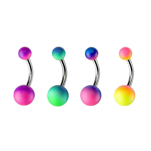 Gradient Ball Belly Button Rings