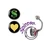 Spinner Dollar Heart Symbol J Shape Belly Ring Piercing