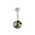 Glow In Dark Faces Belly Ring Piercing