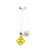 Pair of Bioflex Shaft Maternity Belly Rings Dangling Charm and Ferido Ball