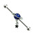 Star Saturn CZ Industrial Barbells