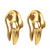 Ear Weights Bird Skull Design Ion Gold Plated Surgical Steel  1/2-12mm - Sold as a Pair 