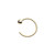 14K Solid Gold Nose Hoop Ring 20G 5/16" 8MM - Sold individually