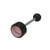 Out of Stock - Black Beads Princess Logo Barbell Tongue Ring