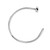 Nose Hoop Ring 22 Gauge (0.75mm) Stainless Steel IP