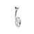 Marquise CZ Belly Button Ring Piercing