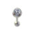 Body jewelry  316L surgical steel barbell tongue ring logo design