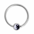 Yin Yang Logo Captive Bead Ring