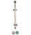 Bow Tie 14 gauge Belly Button Ring with Dangling Cz Jewels