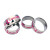 Pink Ribbon Dome Band Ring