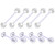Invisible 14ga Tongue and Nipple Piercing Retainer 10 Pack