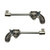 Silver Revolver Pistol CZ Nipple Barbell