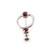 Cartilage - Tragus Barbell Earring, Door Knocker Design with Jewels