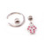 Butterfly CZ Dangle Captive Rings