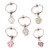 Dangling Butterfly CZ Captive Bead Rings