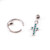 Cross CZ Dangle Captive Rings