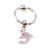 Pink Dolphin CZ Dangling Captive Rings
