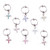 Dangling Dragonfly CZ Captive Bead Rings