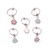 Dangling Flower CZ Captive Bead Rings